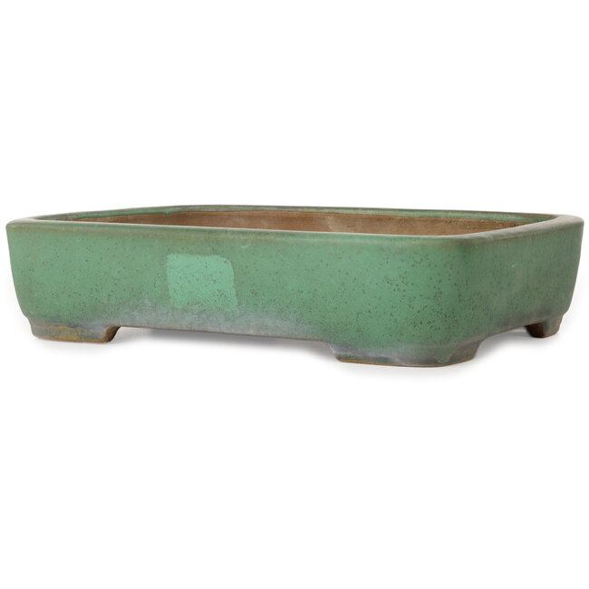 Rechthoekige groene bonsaipot van Yamafusa - 415 x 305 x 90 mm