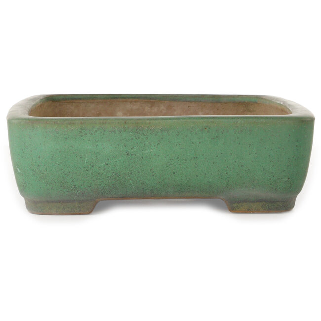 Vaso bonsai rettangolare verde di Yamafusa - 415 x 305 x 90 mm