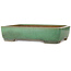 Maceta rectangular verde para bonsái de Yamafusa - 415 x 305 x 90 mm