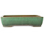 Rectangular green bonsai pot by Yamafusa - 415 x 305 x 90 mm