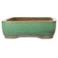 Rectangular green bonsai pot by Yamafusa - 415 x 305 x 90 mm