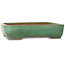 Maceta rectangular verde para bonsái de Yamafusa - 415 x 305 x 90 mm