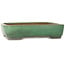 Rechthoekige groene bonsaipot van Yamafusa - 415 x 305 x 90 mm