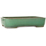 Vaso bonsai rettangolare verde di Yamafusa - 472 x 345 x 100 mm
