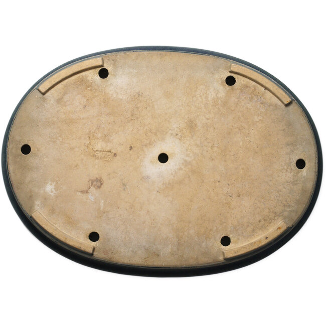 Ovaler blauer Bonsaitopf von Seizan (Reihou, Kataoka Katsushi, Meister Seizan-Ofen) – 595 x 430 x 70 mm