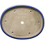 Ovaler blauer Bonsaitopf von Terahata Satomi Mazan – 600 x 470 x 75 mm