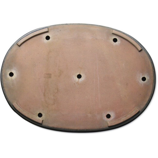 Ovale blauwe bonsaipot van Seizan (Reihou, Kataoka Katsushi, meester Seizan oven) - 650 x 458 x 70 mm