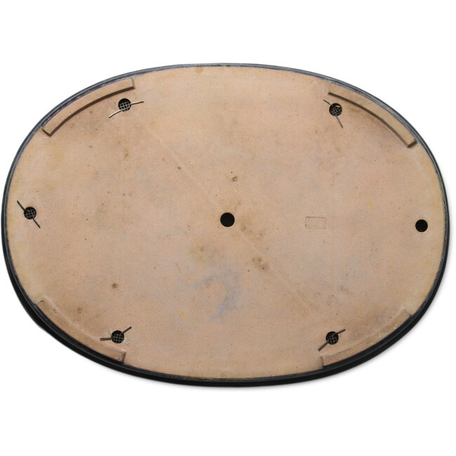 Ovale blauwe bonsaipot van Seizan (Reihou, Kataoka Katsushi, meester Seizan oven) - 660 x 490 x 75 mm