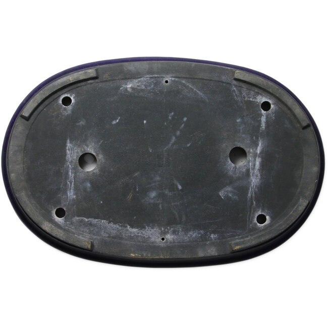 Ovale blauwe bonsaipot van Aiba Koyou - 735 x 487 x 75 mm