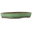 Pot ovale vert pour bonsaï de Shuhou - 478 x 345 x 65 mm