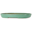 Oval green bonsai pot by Yamafusa - 463 x 320 x 58 mm