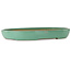 Oval green bonsai pot by Yamafusa - 463 x 320 x 58 mm