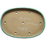 Maceta ovalada verde para bonsái de Yamafusa - 463 x 320 x 58 mm