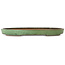 Vaso bonsai ovale verde di Shuhou - 465 x 322 x 45 mm