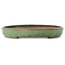 Pot ovale vert pour bonsaï de Shuhou - 465 x 322 x 45 mm