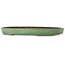 Pot ovale vert pour bonsaï de Shuhou - 465 x 322 x 45 mm