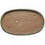 Maceta ovalada verde para bonsái de Shuhou - 575 x 355 x 50 mm