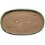 Pot ovale vert pour bonsaï de Shuhou - 575 x 355 x 50 mm