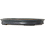 Ovale dunkelblaue Bonsaischale von Seizan (Reihou, Kataoka Katsushi, Meister Seizan-Ofen) – 513 x 360 x 60 mm