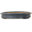 Pot à bonsaï ovale bleu foncé par Seizan (Reihou, Kataoka Katsushi, maître four Seizan) - 513 x 360 x 60 mm