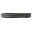Oval dark blue bonsai pot by Seizan (Reihou, Kataoka Katsushi, master Seizan kiln) - 513 x 360 x 60 mm