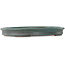 Oval teal bonsai pot by Seizan (Reihou, Kataoka Katsushi, master Seizan kiln) - 512 x 365 x 60 mm