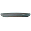 Oval teal bonsai pot by Seizan (Reihou, Kataoka Katsushi, master Seizan kiln) - 480 x 355 x 57 mm