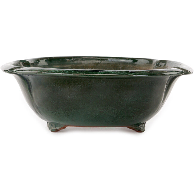 Vaso bonsai verde Mokko di Shuhou - 402 x 342 x 115 mm