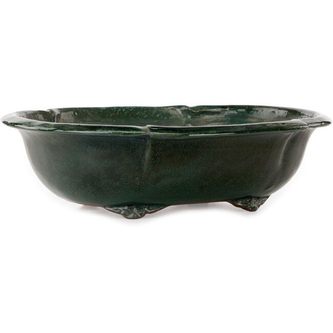 Vaso bonsai verde Mokko di Shuhou - 402 x 342 x 115 mm