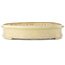 Pot à bonsaï ovale blanc cassé de Shuhou - 695 x 455 x 90 mm