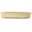 Ovale gebroken witte bonsaipot van Seizan (Reihou, Kataoka Katsushi, meester Seizan oven) - 645 x 465 x 105 mm