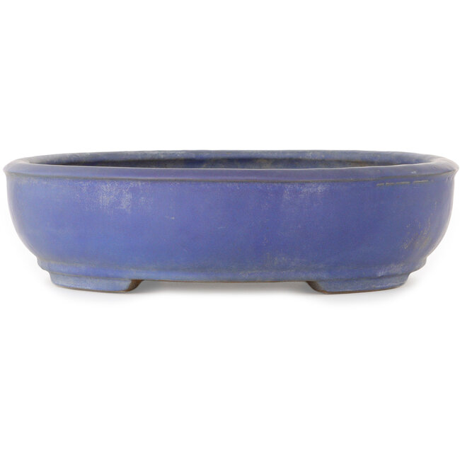 Ovaler blauer Bonsai-Topf von Shuhou – 505 x 415 x 110 mm