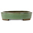 Oval green bonsai pot by Taizan - 475 x 340 x 85 mm
