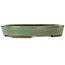 Oval green bonsai pot by Taizan - 475 x 340 x 85 mm