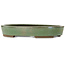 Oval green bonsai pot by Taizan - 475 x 340 x 85 mm