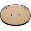 Oval dark blue bonsai pot by Seizan (Reihou, Kataoka Katsushi, master Seizan kiln) - 513 x 360 x 60 mm