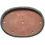 Oval teal bonsai pot by Seizan (Reihou, Kataoka Katsushi, master Seizan kiln) - 512 x 365 x 60 mm