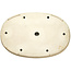 Pot à bonsaï ovale blanc cassé de Shuhou - 695 x 455 x 90 mm