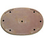 Pot à bonsaï ovale blanc cassé de Kakuzan - 675 x 443 x 65 mm