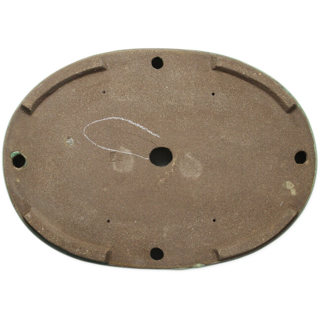 Pot à bonsaï ovale vert par Taizan - 475 x 340 x 85 mm