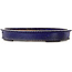 Ovaler blauer Bonsai-Topf – 458 x 365 x 68 mm