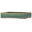 Maceta rectangular para bonsái verde de Yamaaki Toshio (tercera generación) - 372 x 277 x 78 mm