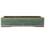 Pot à bonsaï vert rectangulaire de Yamaaki Toshio (troisième génération) - 372 x 277 x 78 mm