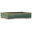 Rechthoekige groene bonsaipot van Yamaaki Toshio (derde generatie) - 372 x 277 x 78 mm