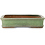 Vaso bonsai rettangolare verde di Shuhou - 428 x 293 x 65 mm
