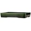 Rechthoekige groene bonsaipot van Shuhou - 475 x 333 x 80 mm