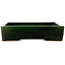 Maceta rectangular verde para bonsái de Shuhou - 475 x 333 x 80 mm