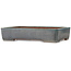 Maceta rectangular para bonsái verde azulado de Seizan (Reihou, Kataoka Katsushi, maestro del horno Seizan) - 480 x 340 x 100 mm