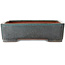 Pot à bonsaï rectangulaire bleu sarcelle par Seizan (Reihou, Kataoka Katsushi, maître four Seizan) - 480 x 340 x 100 mm