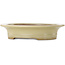 Oval off-white bonsai pot by Kakuzan - 470 x 395 x 98 mm